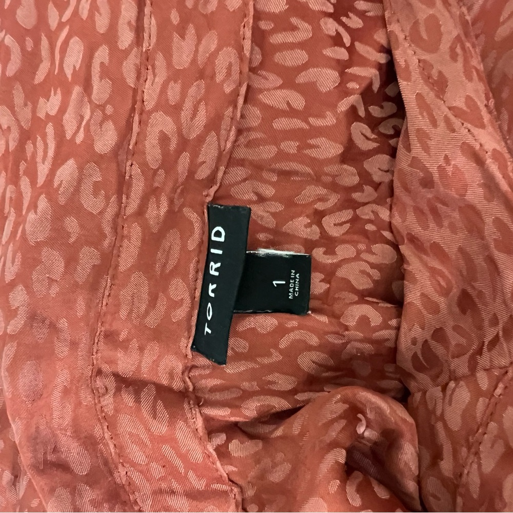 Torrid Rust Button-Down Shirt - Picture 3 of 3